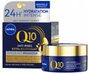 Q10 Anti-Rides Extra Nourrissant Soin de Nuit Réparateur 50 ml - Pot 50 ml