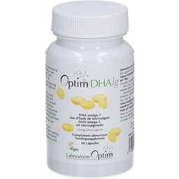 DHA/g - 60 gélules végétaliennes contenant 250 mg de DHA issu d'huile de microalgues