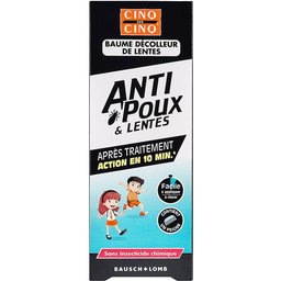 Cinq SUR Cinq Baume Décolleur de Lentes & Anti-Poux
