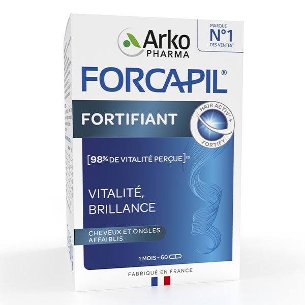 Forcapil Cheveux et Ongles Zinc Vitamine B 60 gélules