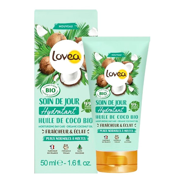 - Soin De Jour Hydratant - Huile De Coco Bio 50ml