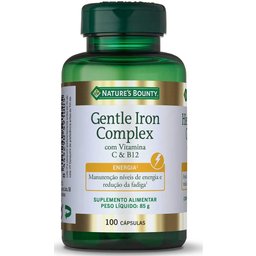 Complexe doux de la nature Bounty Hierro Con Vit C & B12 100 Cáps.