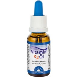 Dr. Jacob's Huile de vitamine K2 Mk-7 all-trans 20 µg/goutte vegan 640 gouttes