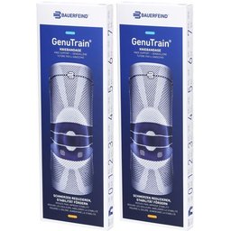 Bauerfeind® GenuTrain® Genouillère avec bord en silicone taille 4 titan