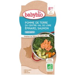 Pomme DE Terre DU Centre-Val DE Loire Epinard Saumon À L'aneth dès 8 mois