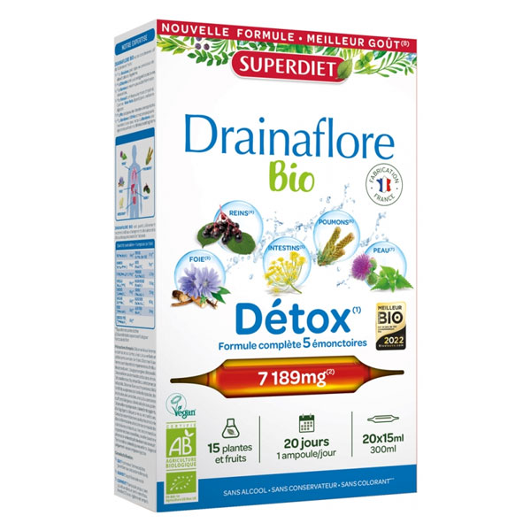 Drainaflore Bio 20 ampoules