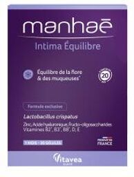 Manhaé Intima Équilibre 15+ 30 Gélules - Boîte 30 gélules