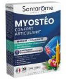 Myostéo Confort Articulaire Complément Alimentaire 20 Ampoules - Boîte 20 ampoules de 10 ml