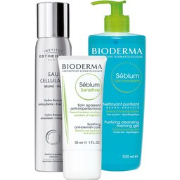 Bioderma Sébium Sensitive + Gel nettoyant + Institut Esthederm Cellular Hydro Boost