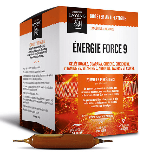 Compléments Alimentaires Énergie Force 9 20 ampoules