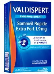 Sommeil Rapide Extra Fort 1,9 mg 40 Comprimés Orodispersibles - Boîte 40 comprimés