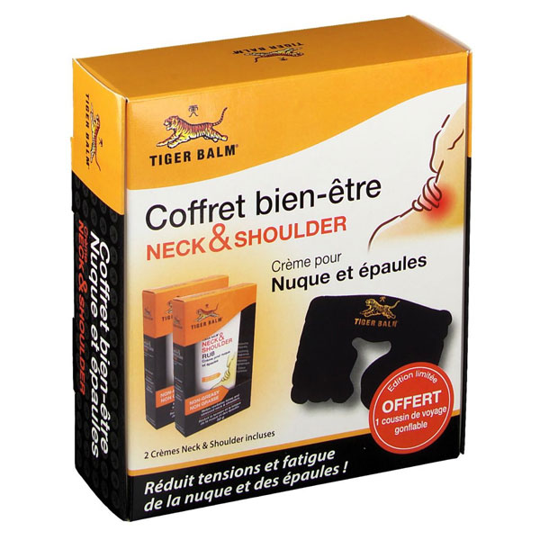 Coffret Bien-Être Crème Nuque et Épaules 2 x 50g + 1 Coussin Offert