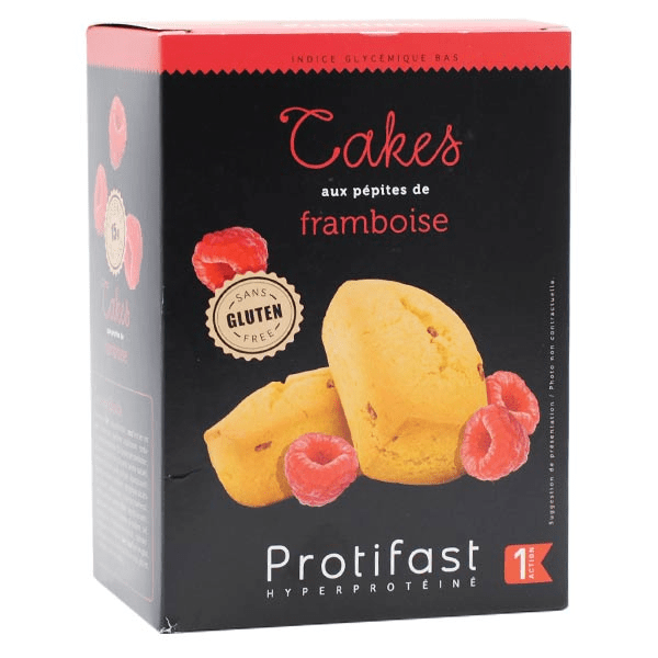 En-Cas Hyperprotéiné Cake aux Pépites de Framboise 5 sachets