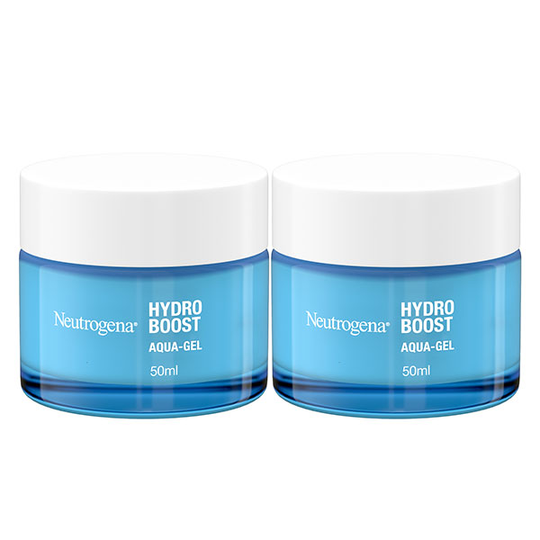 Aqua-Gel Hydro Boost Soin Visage Peaux Normales à Mixtes Lot 2x50 ml