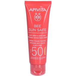 Bee Sun Safe Crème Teintée Anti-Taches & Défense Anti-Âge Visage Spf50