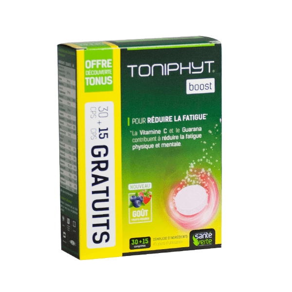 Toniphyt Boost Goût Fruits Rouges 30 + 15 Offerts comprimés