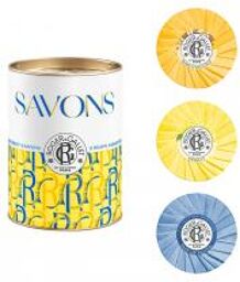 Assortiment 3 Savons 100 g - Bois d'Orange, Cédrat, Bois de Santal - Boîte 3 x 100 g