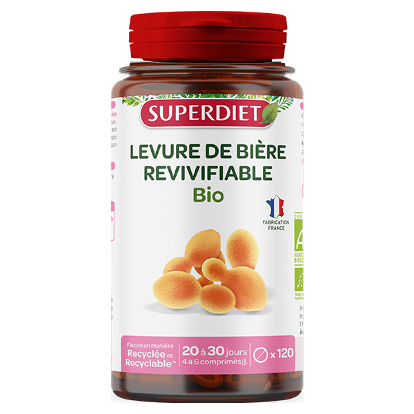 Levure de Bière Revivifiable Bio 120 comprimés
