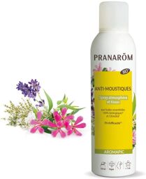 Spray anti-moustiques BIO 150 ml - Atmosphère et tissus - Pranarôm