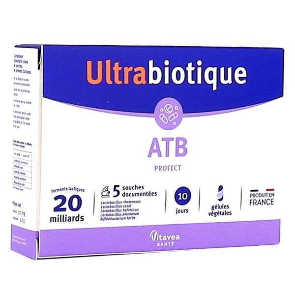 Ultrabiotique ATB Protect Flore Intestinale 10 gélules végétales