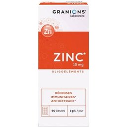 Zinc 15mg 60 Gélules