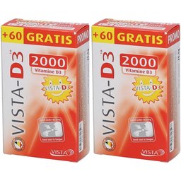 Vista-D3™ 2000 + 60 Comprimés Fondants Gratuit