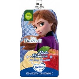 Interdiction des pommes congelées Disney dans la pochette Mellin