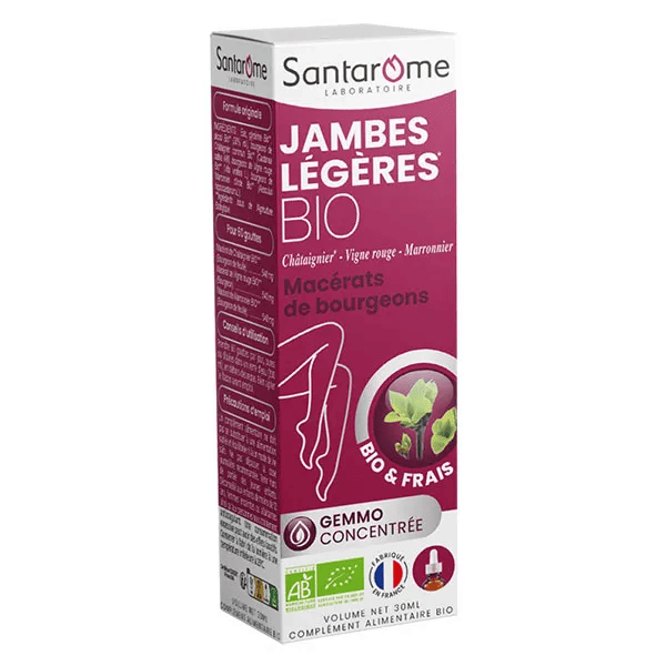 - Tri Complexe de Bourgeons Jambes Légères Bio - Flacon de 30ml
