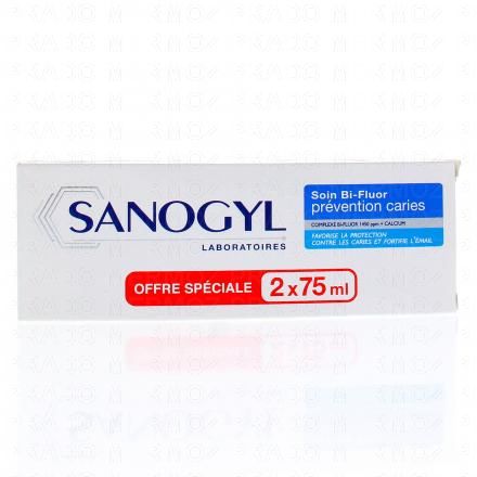 dentifrice soin bi-fluor prévention caries 75ml lot de 2