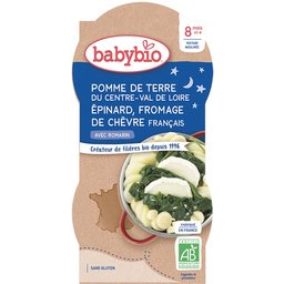 Pomme DE Terre DU Centre-Val DE Loire Epinard Fromage DE Chèvre Français dès 8 mois