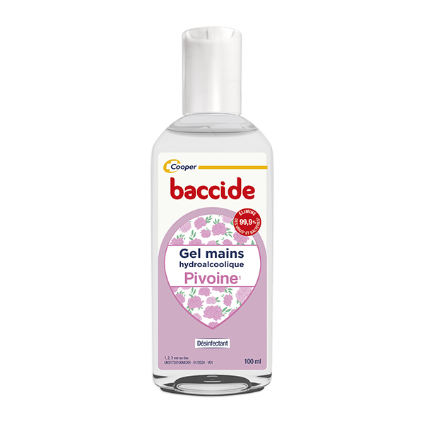 Désinfectant Gel hydroalcoolique Parfum Pivoine 100ml