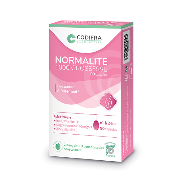 Normalite 1000 Grossesse Allaitement et Fertilité 90 capsules