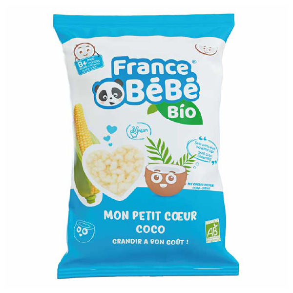 Mon Petit Cœur de Maïs Soufflé Coco +8m Bio 30g