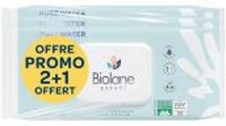 Lingettes Pure Water Lot de 3 Pack de 60 Lingettes - Lot 3 x 60 lingettes