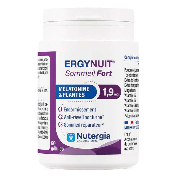 Ergynuit Sommeil Fort - Mélatonine & Plante 1.9mg