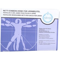 Netti Pantalon une jambe unisexe pour poches urinaires taille M