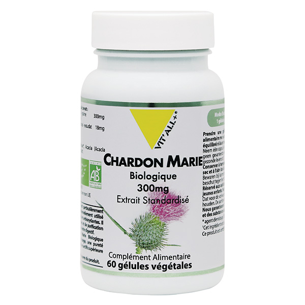 CHARDON MARIE BIO 300mg Extrait Standardisé 60 gélules végétales