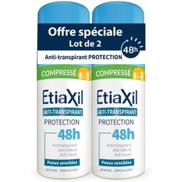 Anti-Transpirant Déodorant Compressé Peaux Sensibles 2x100ml