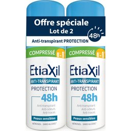 Anti-Transpirant Déodorant Compressé Peaux Sensibles 2x100ml