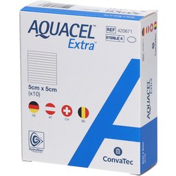 Aquacel™ Extra™ Pansements Hydrofiber™ 5 x 5 cm