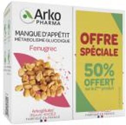 Arkogélules Fenugrec Lot de 2 x 40 Gélules Offre Spéciale - Lot 2 pots de 40 gélules