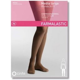 Bas Long Dentelle (A-F) Compression Normale Noir TL