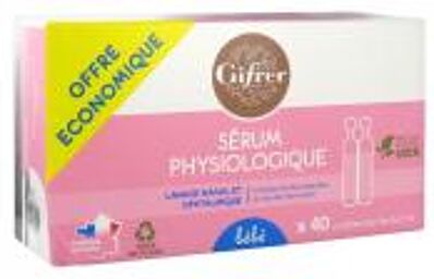 Sérum Physiologique 40x5ml - Boîte 40 unidoses de 5 ml
