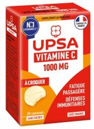 Vitamine c 1000 mg Comprimés à Croquer - Boîte 20 comprimés
