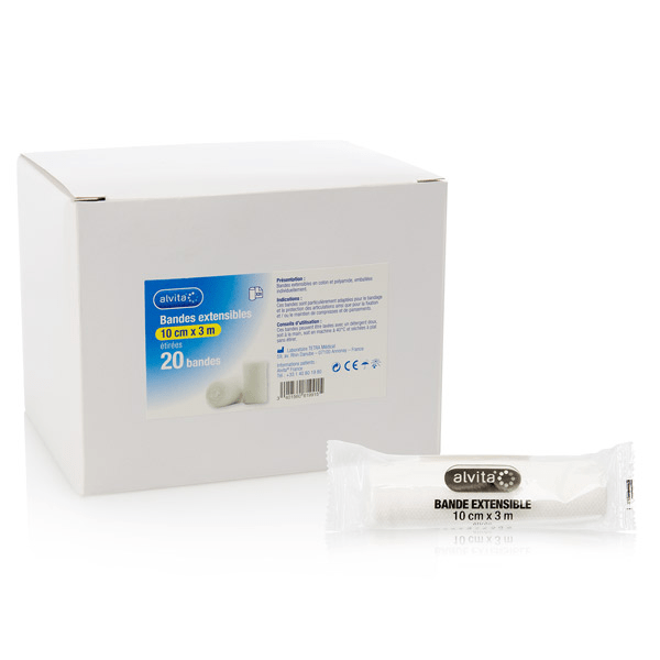 Bande Extensible 10cm x 3m 20 unités