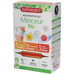 Protocole Minceur BIO - 30 ampoules de 15ml