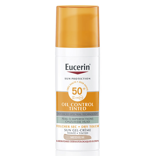 Sun Oil Control Gel-Crème Toucher Sec Teinté Medium SPF50+ 50ml