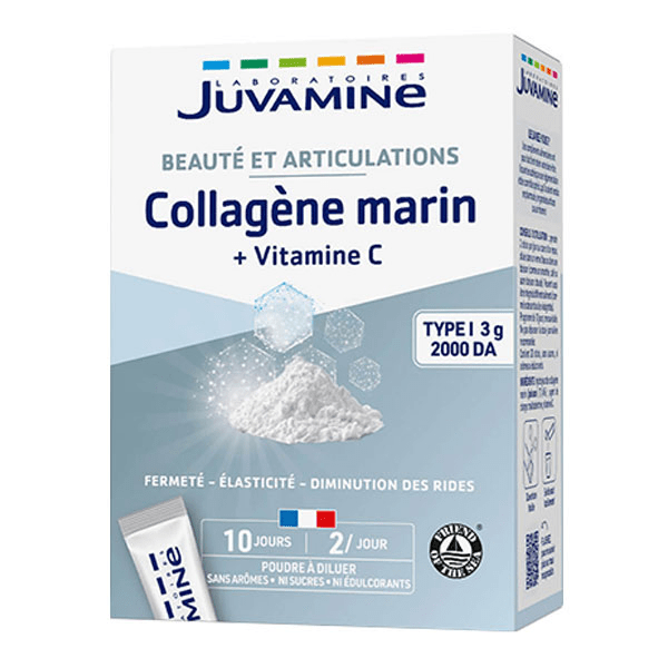 COLLAGÈNE MARIN 3000 mg Beauté 20 sticks de poudre à diluer
