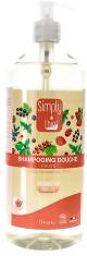 Shampoing Douche Fruité Biologique 1 Litre - Flacon-Pompe 1000 ml