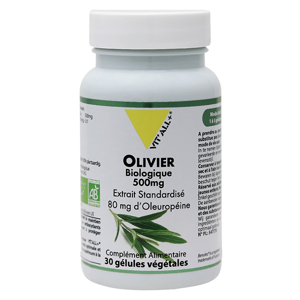 OLIVIER BIO 500mg Extrait standardisé 30 gélules végétales